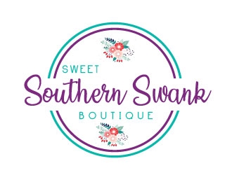 Sweet Southern Swank Boutique  logo design by Webphixo