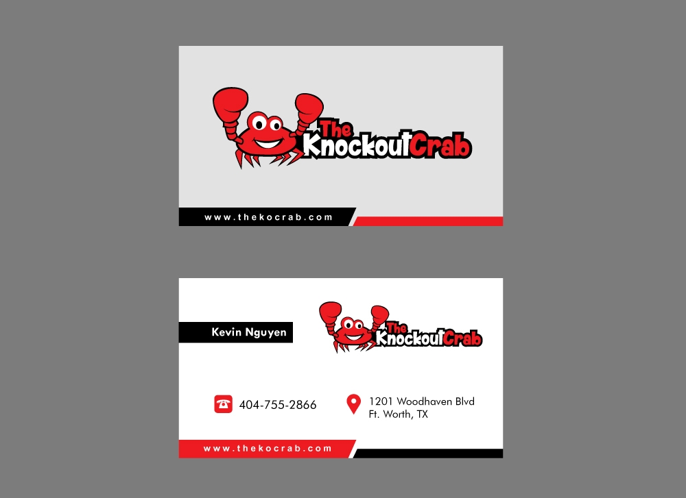 THE KNOCKOUT CRAB logo design by shravya