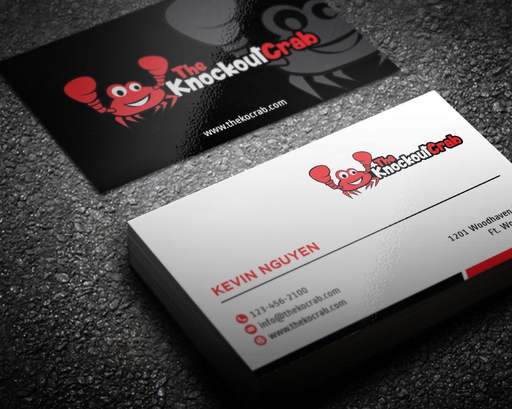 THE KNOCKOUT CRAB logo design by Boomstudioz