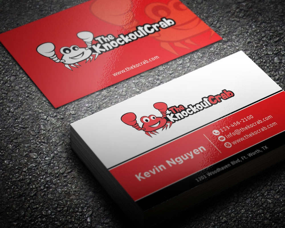 THE KNOCKOUT CRAB logo design by Boomstudioz