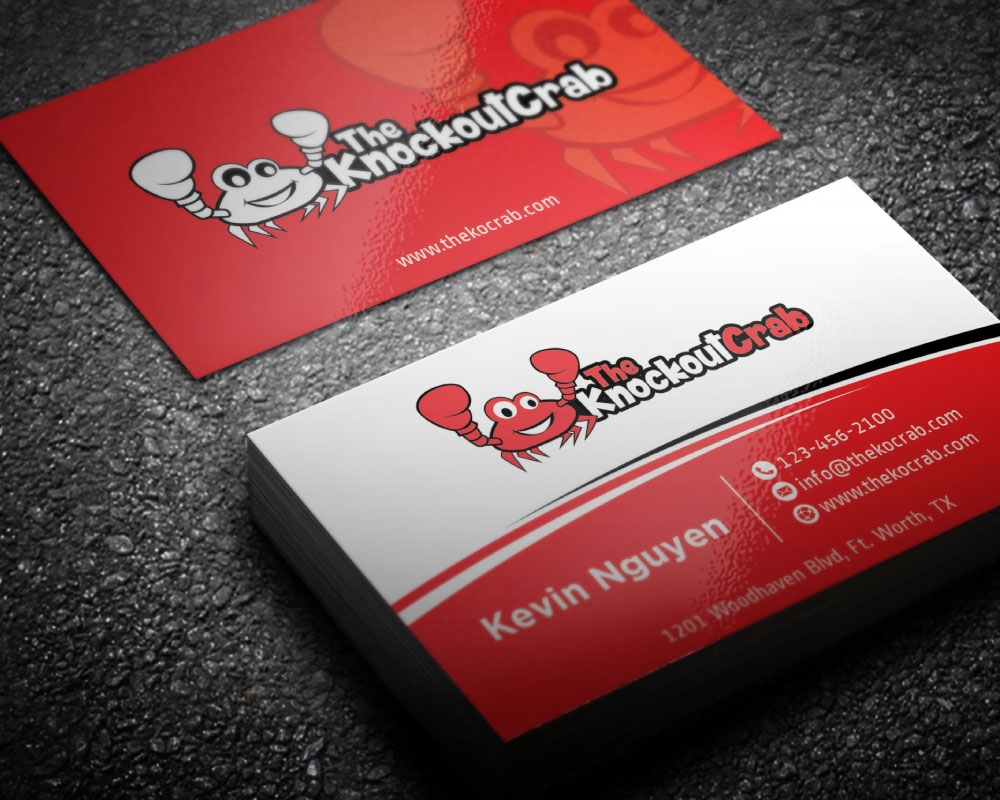 THE KNOCKOUT CRAB logo design by Boomstudioz