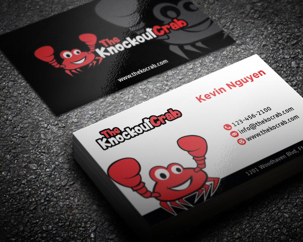 THE KNOCKOUT CRAB logo design by Boomstudioz