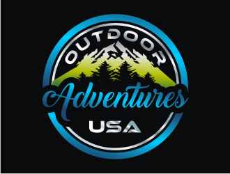 Outdoor Adventures USA logo design by bricton