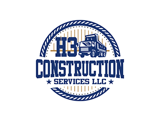 H3 CONSTRUCTION SERVICES LLC logo design by enzidesign