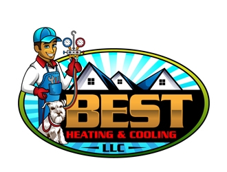 Best Heating & Cooling,LLC logo design by DreamLogoDesign