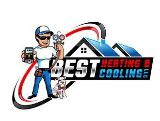 Best Heating & Cooling,LLC logo design by DreamLogoDesign