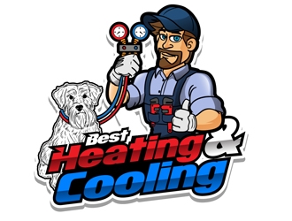 Best Heating & Cooling,LLC logo design by DreamLogoDesign