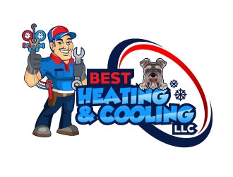 Best Heating & Cooling,LLC logo design by Suvendu