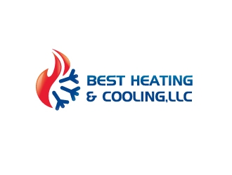 Best Heating & Cooling,LLC logo design by resurrectiondsgn