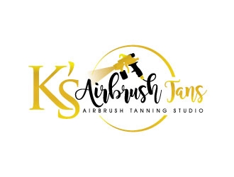 Ks Airbrush Tans logo design by invento