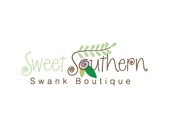 Sweet Southern Swank Boutique  logo design by munna