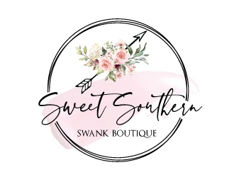 Sweet Southern Swank Boutique  logo design by Upoops