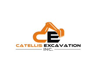 Catellis Excavation Inc. CE logo design by Diancox