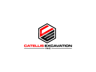 Catellis Excavation Inc. CE logo design by ndaru