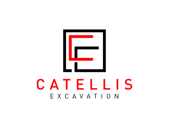 Catellis Excavation Inc. CE logo design by Dakon