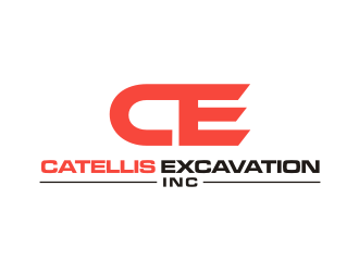 Catellis Excavation Inc. CE logo design by Franky.