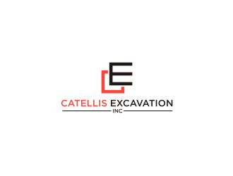 Catellis Excavation Inc. CE logo design by Franky.