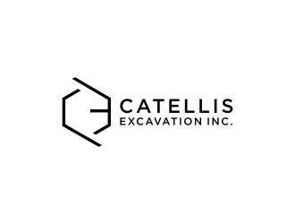 Catellis Excavation Inc. CE logo design by checx