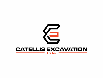 Catellis Excavation Inc. CE logo design by ammad