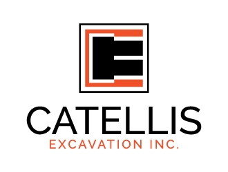 Catellis Excavation Inc. CE logo design by munna