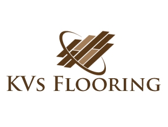 KVs Flooring logo design by ElonStark