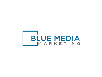 BLUE MEDIA Marketing logo design by logitec