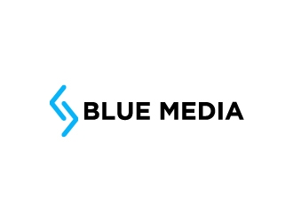 BLUE MEDIA Marketing logo design by wongndeso
