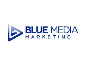 BLUE MEDIA Marketing logo design by cikiyunn