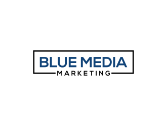 BLUE MEDIA Marketing logo design by RIANW
