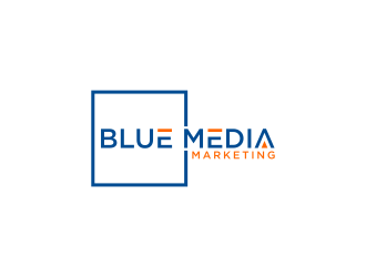 BLUE MEDIA Marketing logo design by ammad