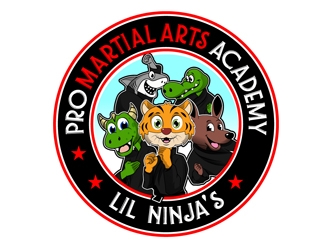 PRO MARTIAL ARTS        LIL` NINJA`S logo design by DreamLogoDesign