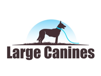 Large Canines logo design by ElonStark