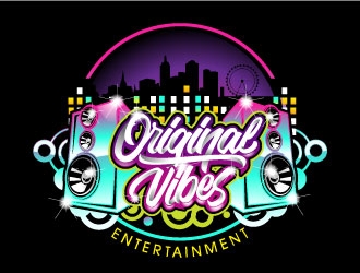 Original Vibes Entertainment logo design by invento