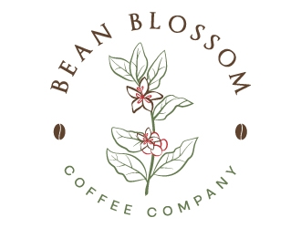 Bean Blossom Coffee Company logo design by MonkDesign