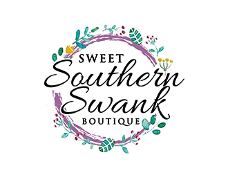 Sweet Southern Swank Boutique  logo design by PrimalGraphics