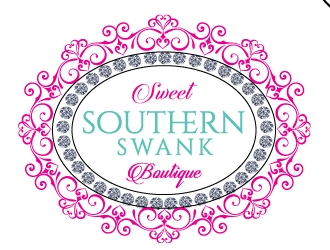 Sweet Southern Swank Boutique  logo design by Upoops