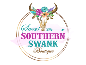 Sweet Southern Swank Boutique  logo design by ingepro