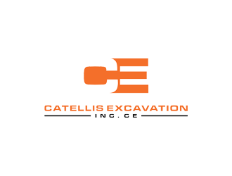 Catellis Excavation Inc. CE logo design by jancok