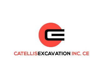 Catellis Excavation Inc. CE logo design by Kabupaten