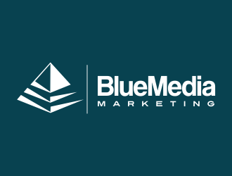 BLUE MEDIA Marketing logo design by AisRafa