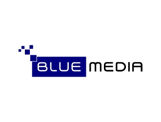 BLUE MEDIA Marketing logo design by BrainStorming