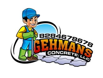 Gehmans Concrete LLC logo design by DreamLogoDesign