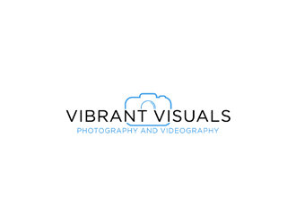 Vibrant Visuals logo design by johana