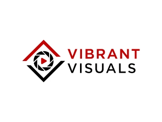 Vibrant Visuals logo design by BrainStorming