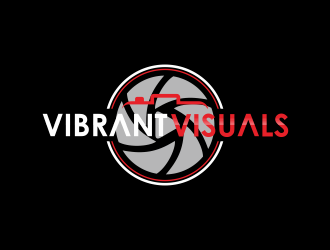 Vibrant Visuals logo design by santrie