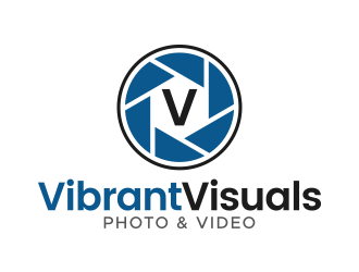 Vibrant Visuals logo design by lexipej