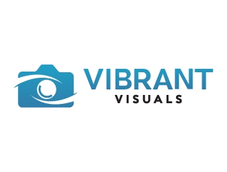 Vibrant Visuals logo design by MonkDesign