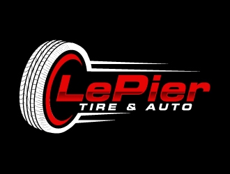 LePier Tire & Auto logo design by ElonStark