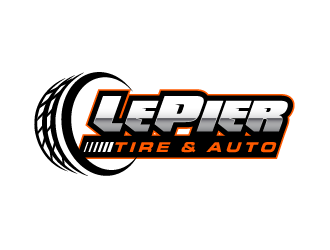 LePier Tire & Auto logo design by PRN123