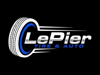 LePier Tire & Auto logo design by ElonStark